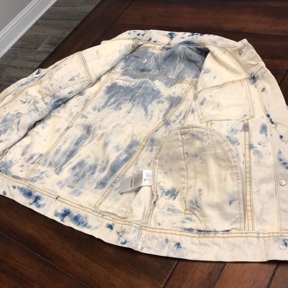 Free People Rumors Tie Dye Denim Jacket - Picture 8 of 15